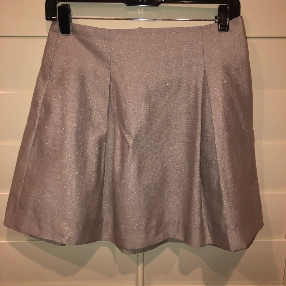 BCBGeneration Metallic High Waisted Skirt